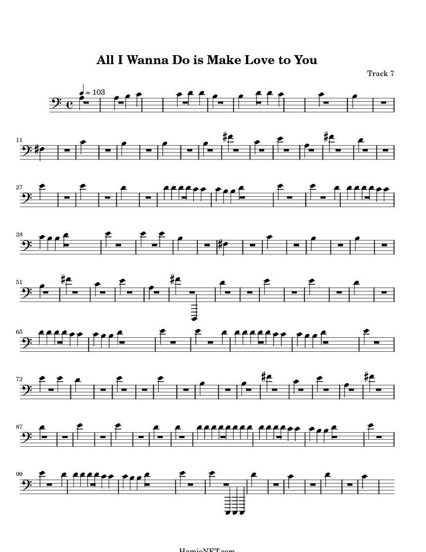 All I Wanna Do is Make Love to You Sheet Music All I Wanna Do is Make Love to You Score