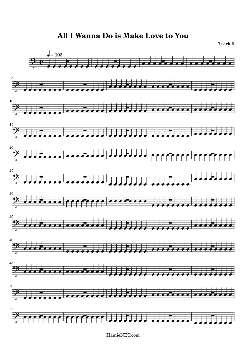 All I Wanna Do is Make Love to You Sheet Music All I Wanna Do is Make Love to You Score