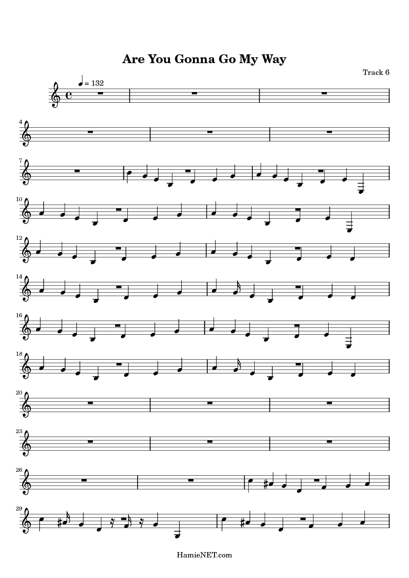 Are You Gonna Go My Way - Songsterr Tabs with Rhythm