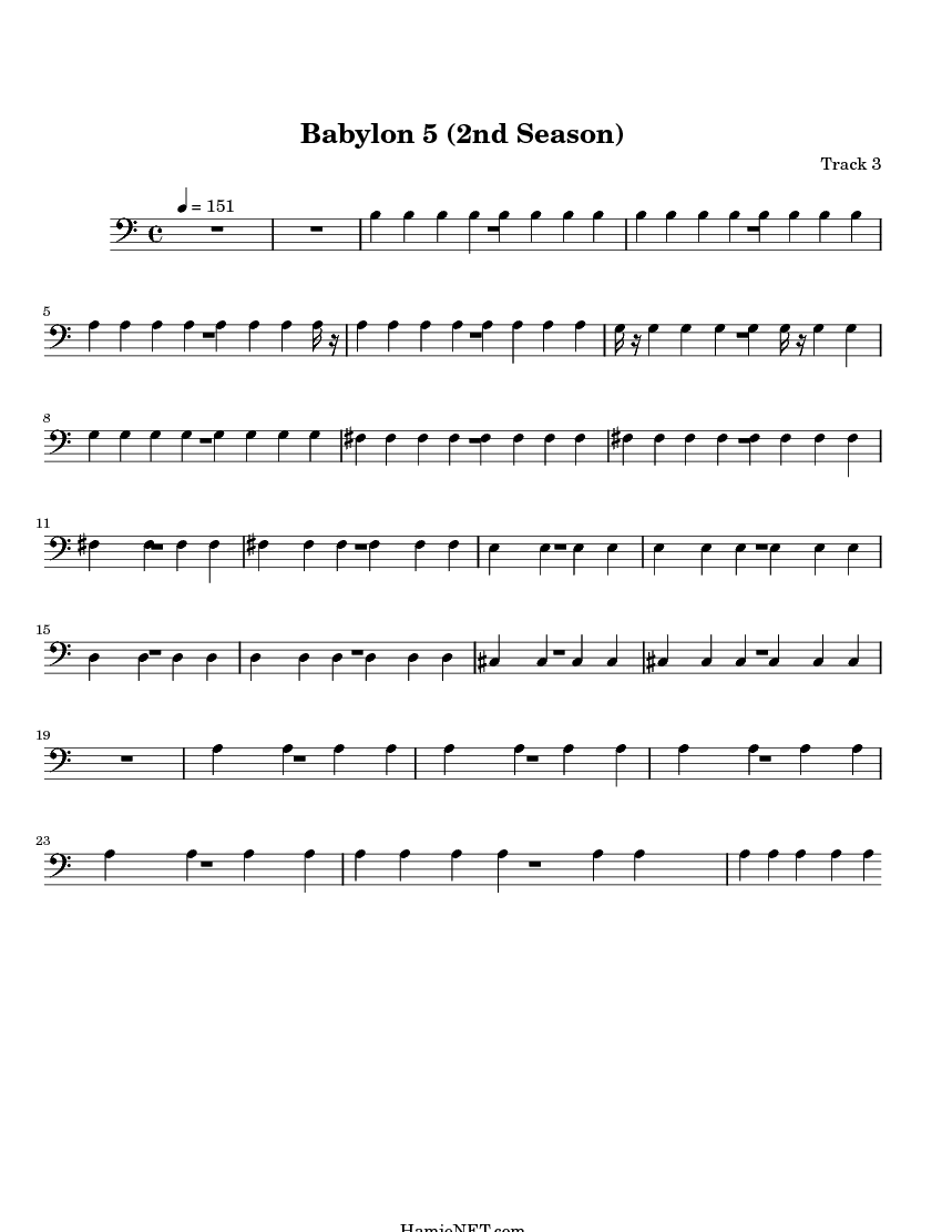 Babylon 5 (2nd Season) Sheet Music Babylon 5 (2nd Season) Score