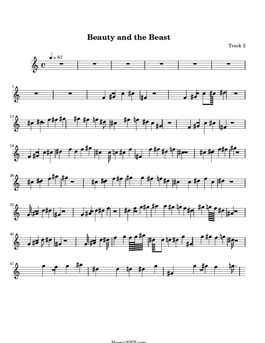 beauty and the beast sheet music free pdf