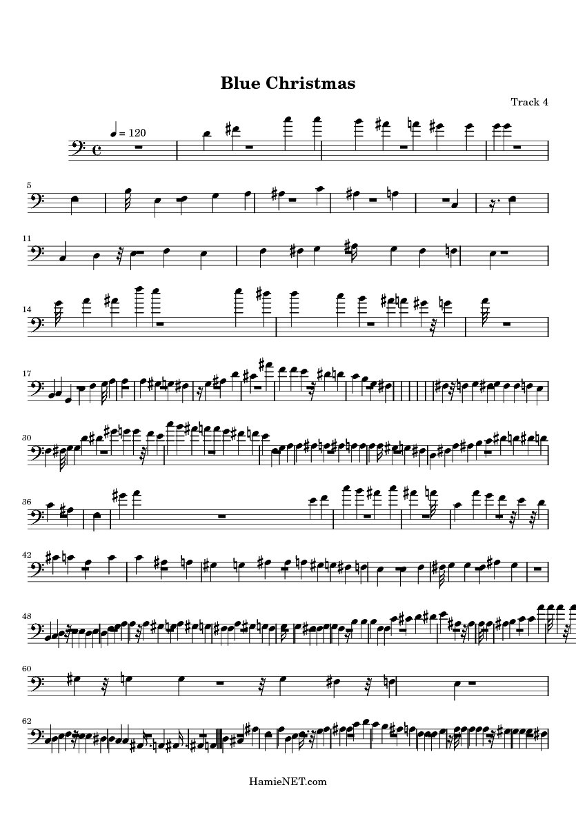 Blue Christmas Sheet Music Blue Christmas Score HamieNET Blue Christmas Sheet Music Blue Christmas Score HamieNET