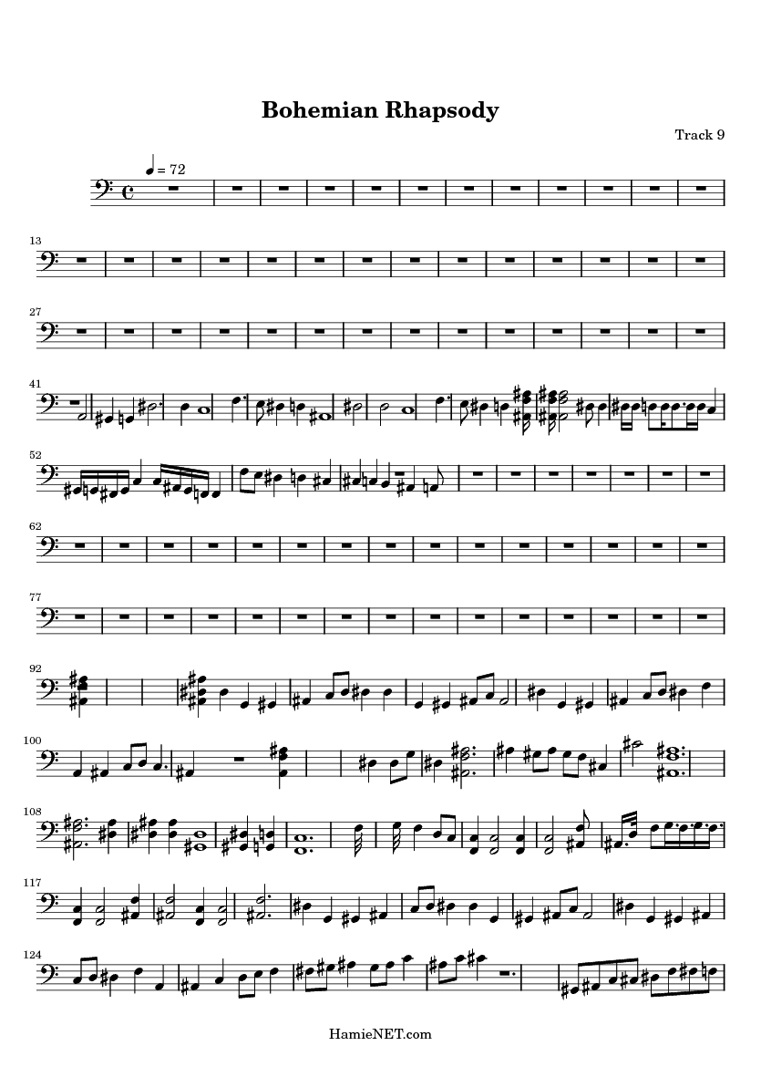 bohemian rhapsody sheet  music guitar