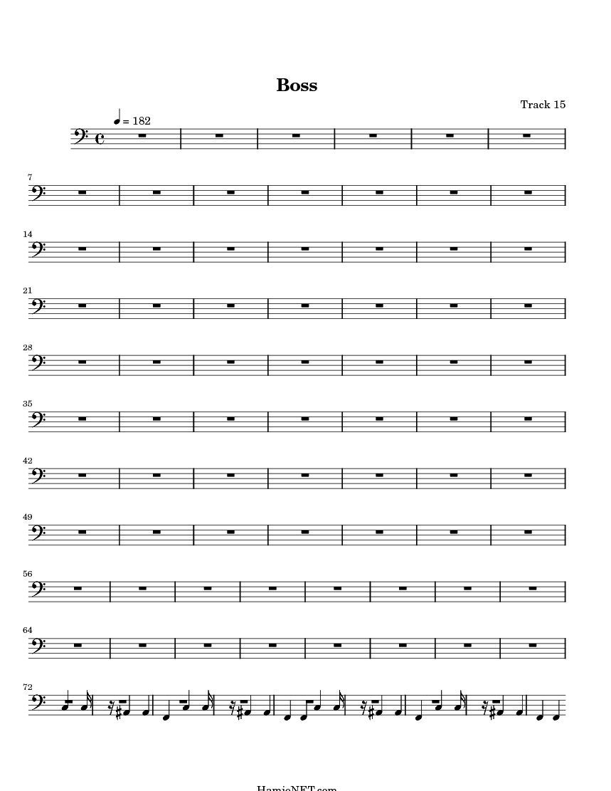 Boss Sheet Music Boss Score •