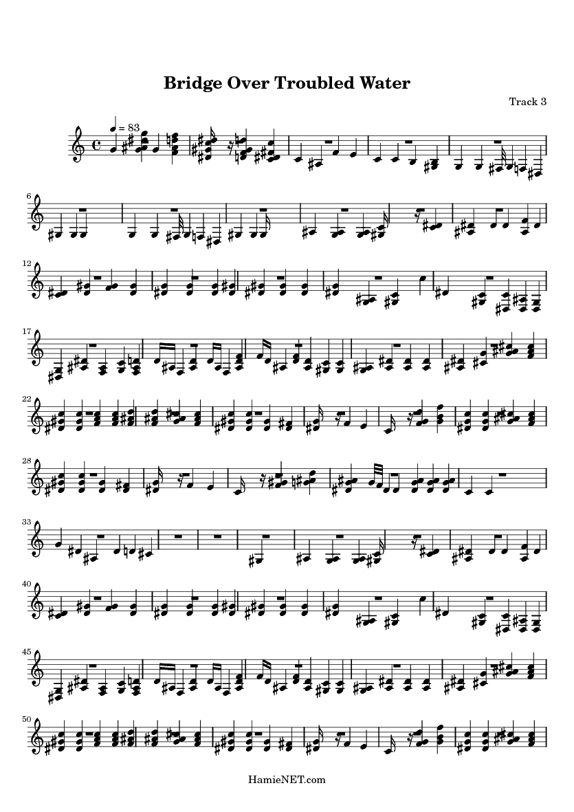 bridge over troubled water sheet music bridge over troubled water bridge over troubled water sheet music free