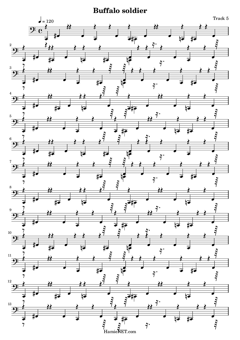 Buffalo soldier Sheet Music - Buffalo soldier Score • HamieNET.com