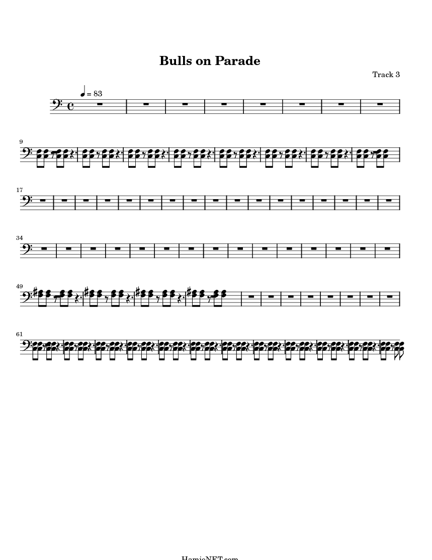 Bulls on Parade Sheet Music Bulls on Parade Score •