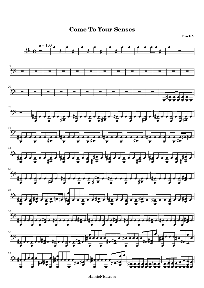 Come to your senses sheet music