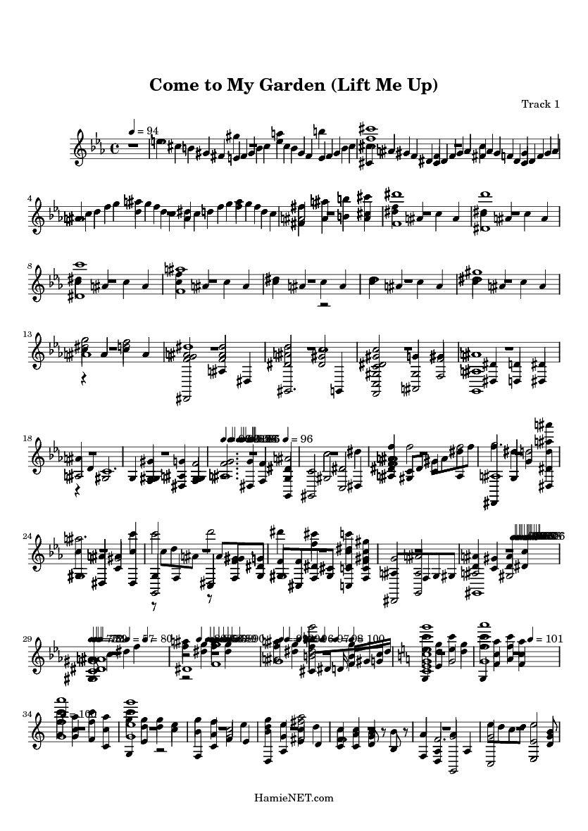 come to my garden lift me up sheet music come to my garden lift in the garden sheet music