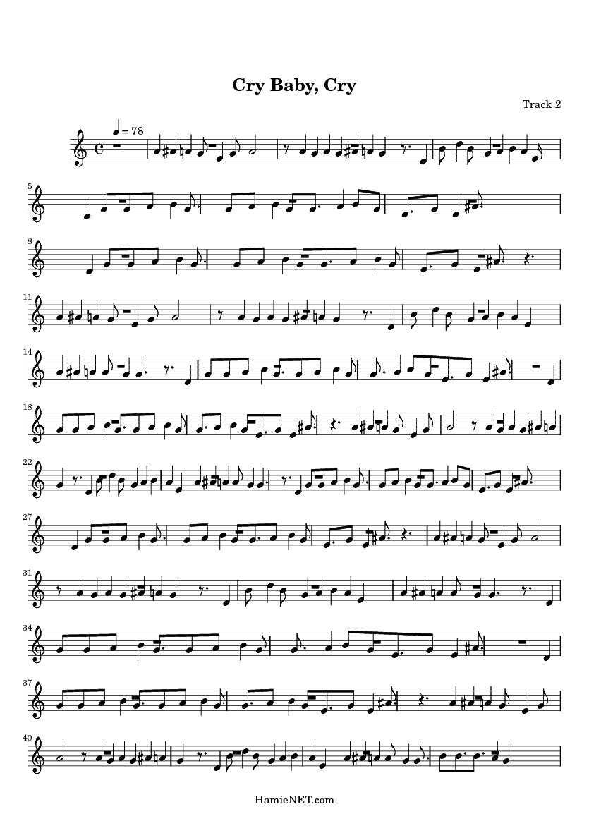 Cry Baby King Cry Baby Lyrics