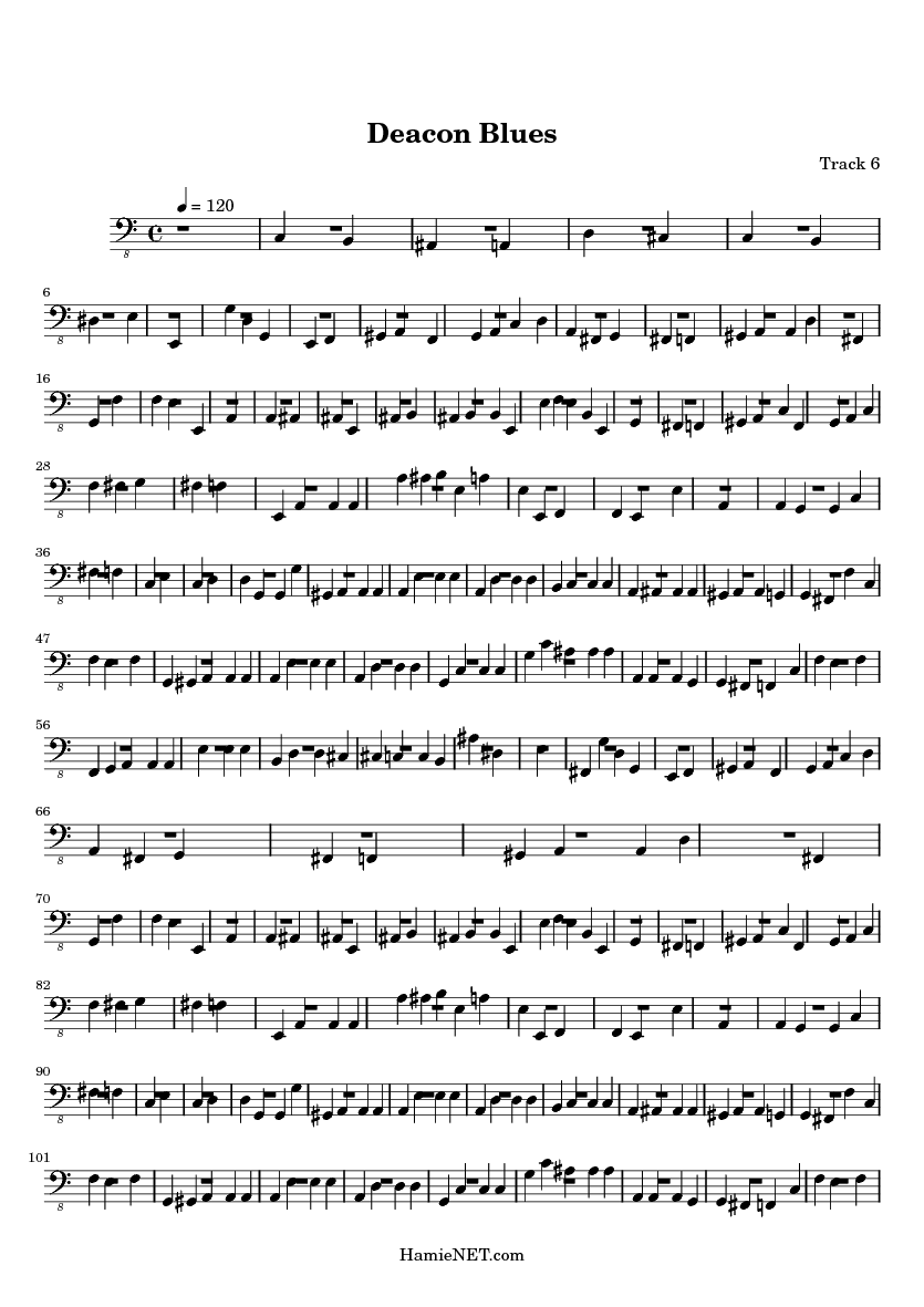 deacon blues sheet music deacon blues score hamienet com deacon blues sheet music