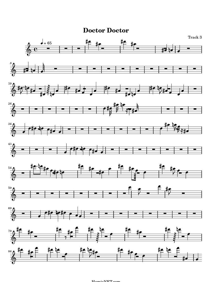 Doctor Doctor Sheet Music Doctor Doctor Score •