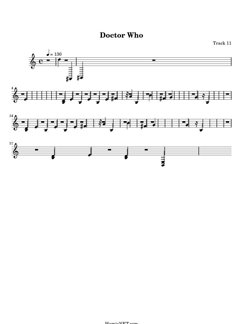 Doctor Who Sheet Music Doctor Who Score •