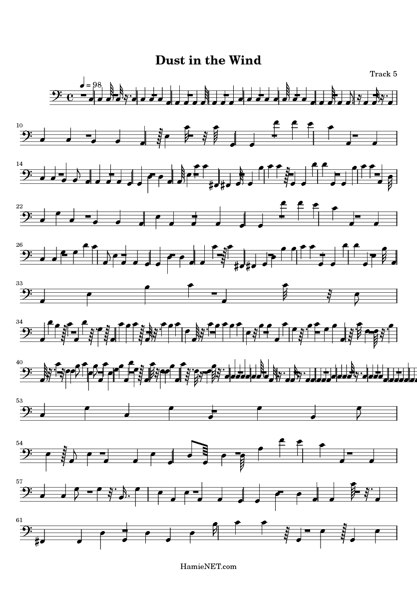 dust in the wind sheet music dust in the wind score hamienet com dust in the wind sheet music guitar