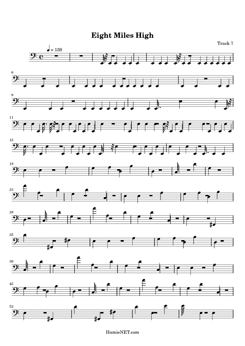 eight miles high bass tab eight miles high bass tab