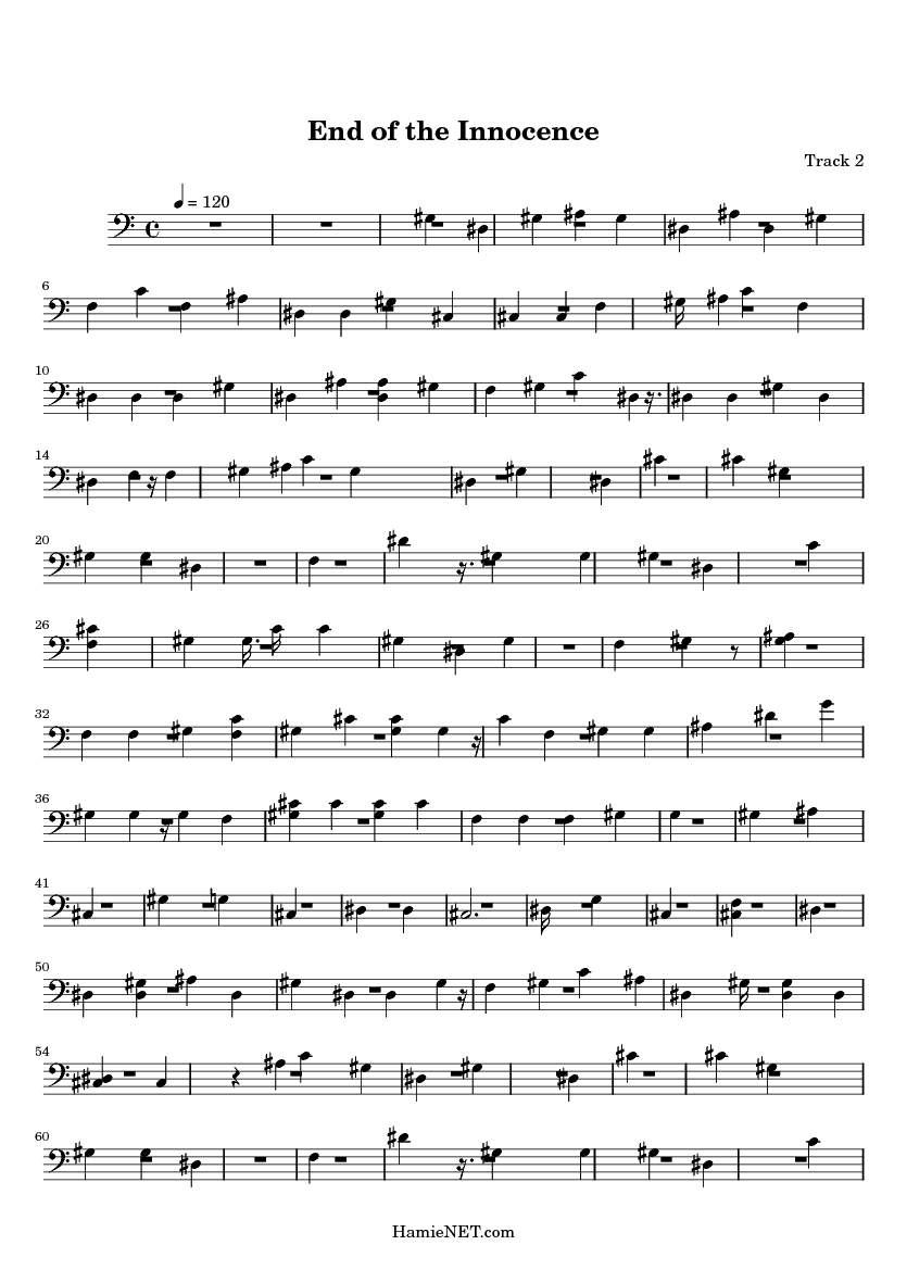 end of the innocence sheet music end of the innocence score end of the innocence sheet music