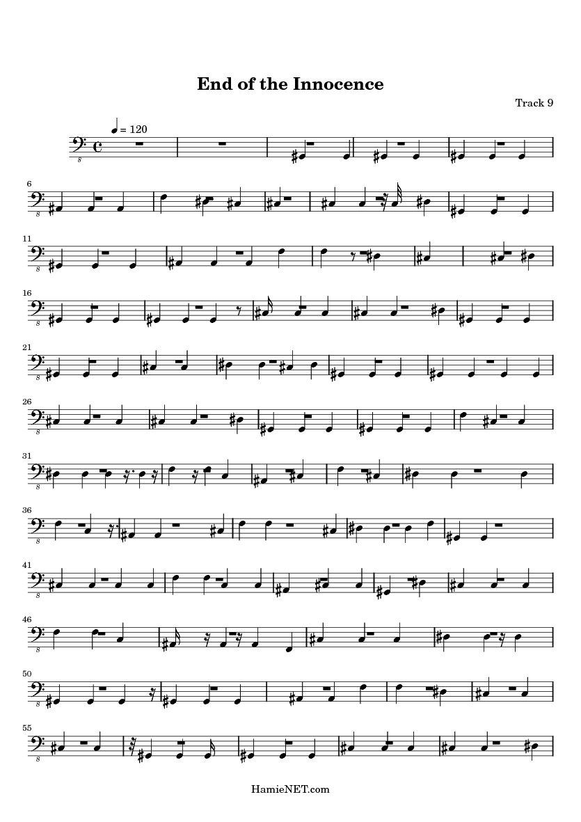 end of the innocence sheet music end of the innocence score end of the innocence sheet music
