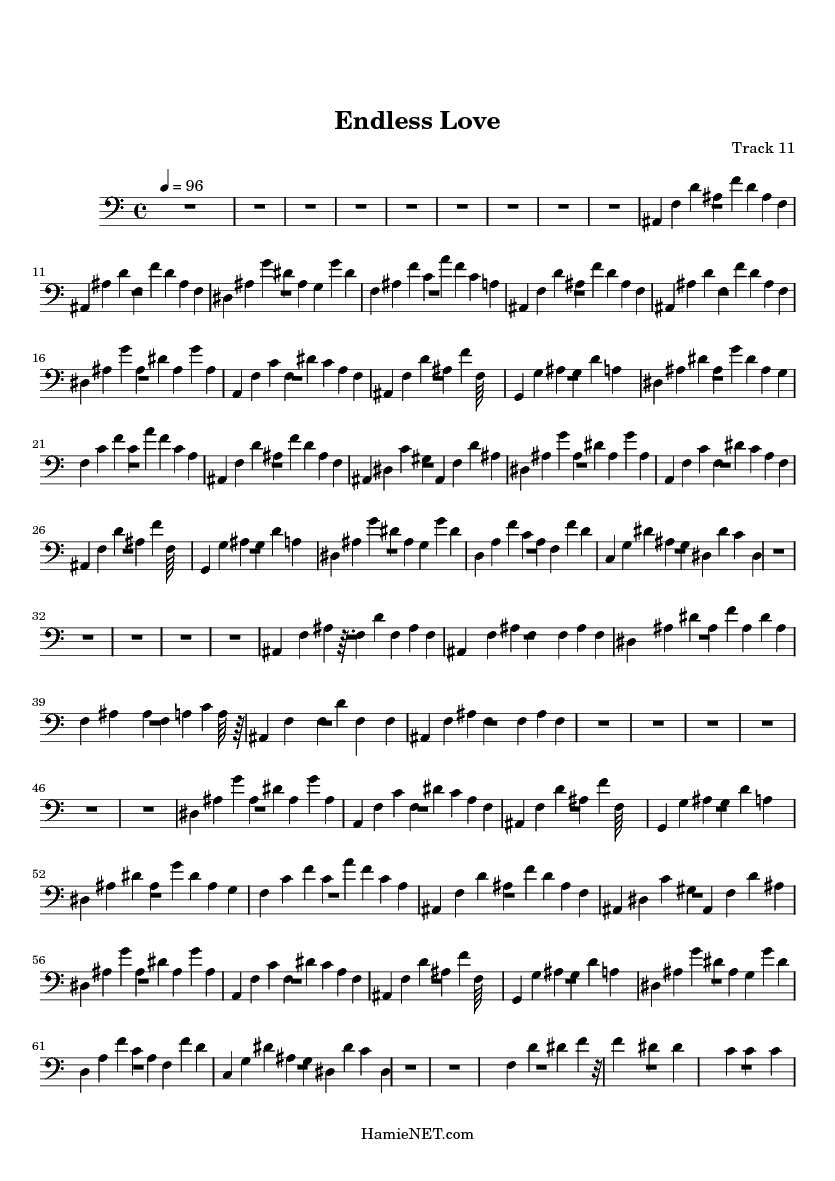 Endless Love > MIDI-Score Track 11 Endless Love > MIDI-Score Track 11