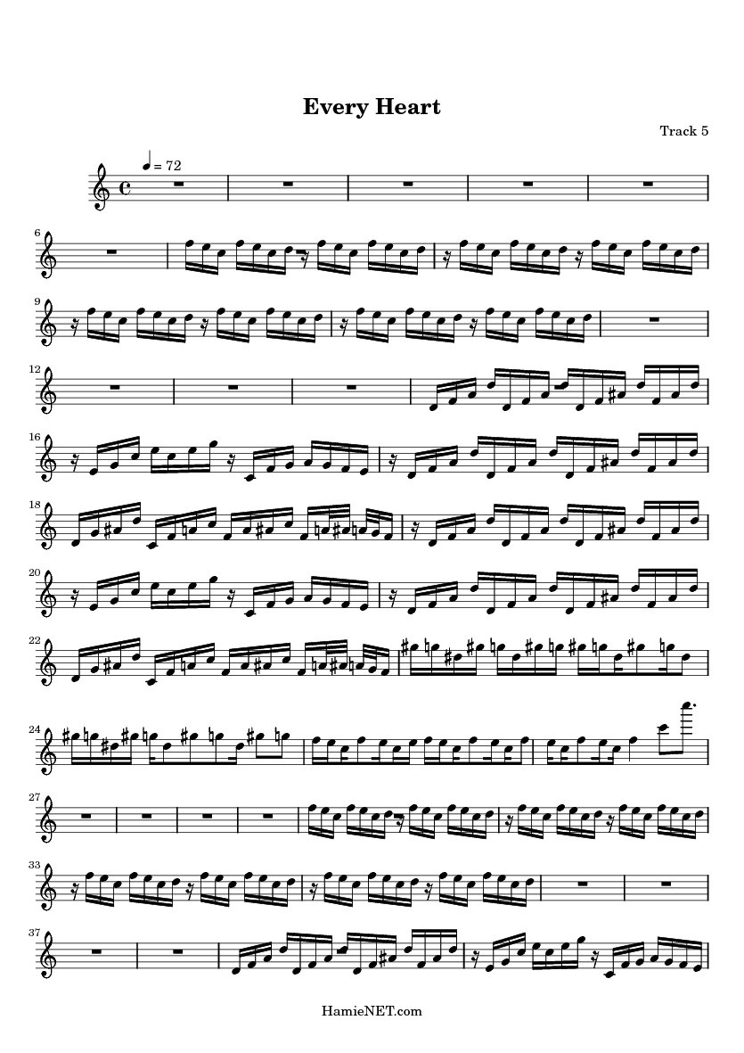 Every heart piano sheet music free