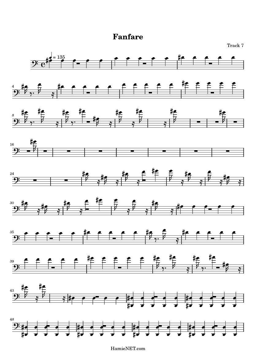 fanfare sheet music fanfare score hamienet com fanfare sheet music