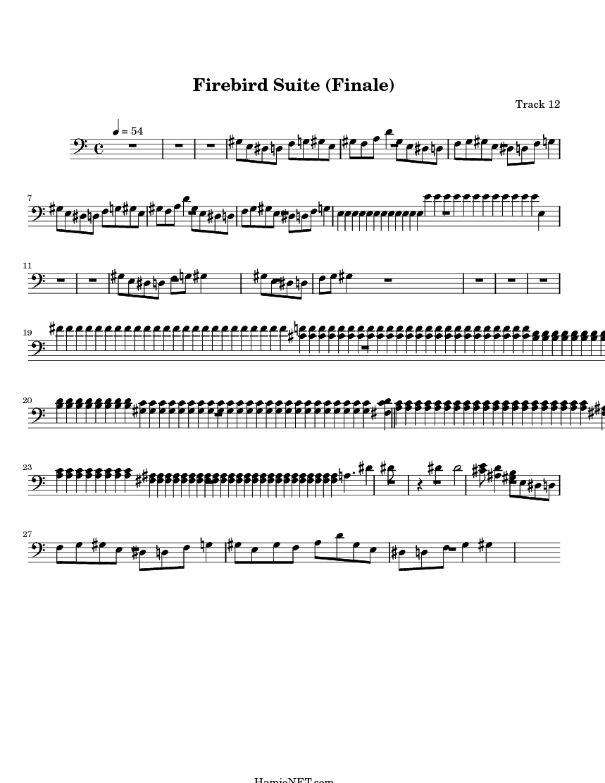 Firebird Suite (Finale) Sheet Music Firebird Suite (Finale) Score