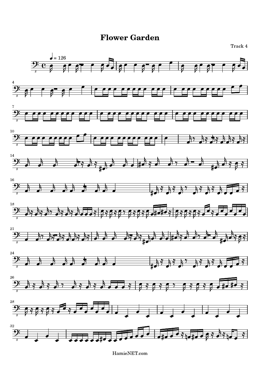 Flower Garden Sheet Music - Flower Garden Score • HamieNET.com