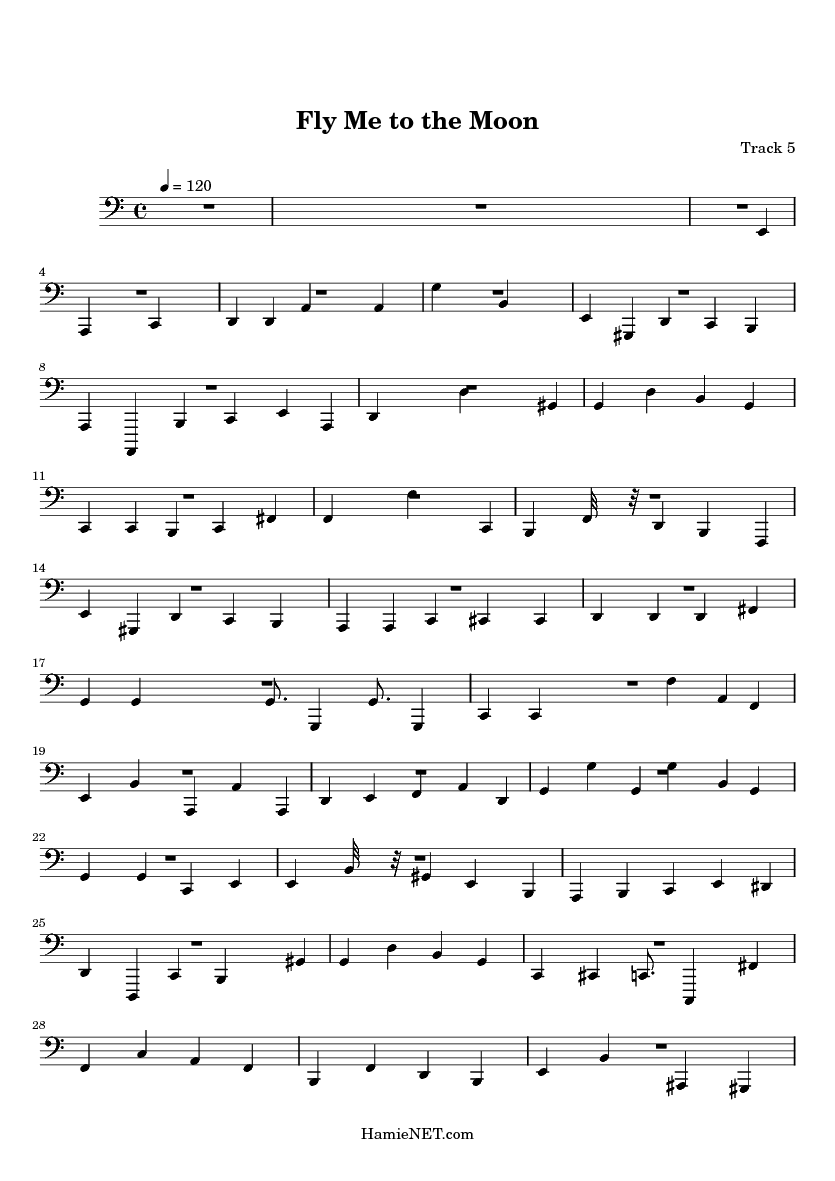 fly me to the moon sheet music fly me to the moon score hamienet com fly me to the moon trumpet sheet music