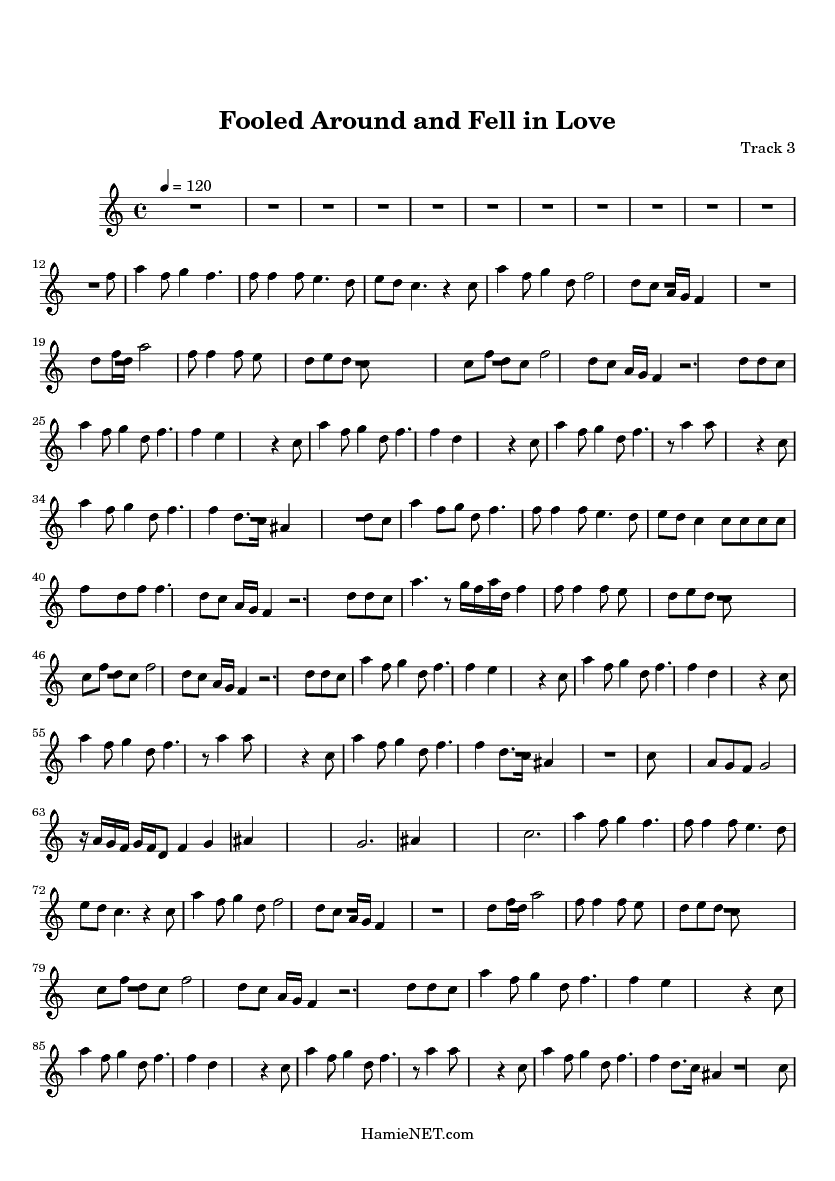 fooled around and fell in love sheet music fooled around and fell fooled around and fell in love sheet music
