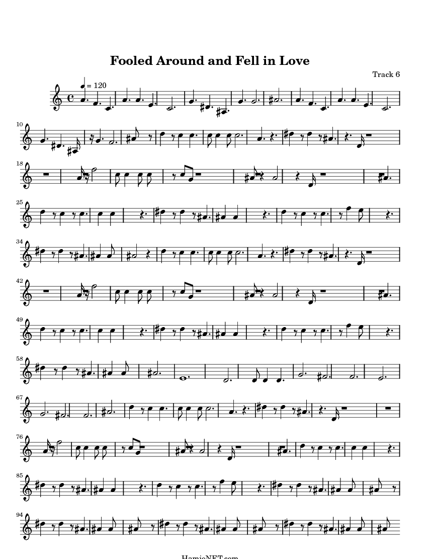 fooled around and fell in love sheet music fooled around and fell fooled around and fell in love sheet music