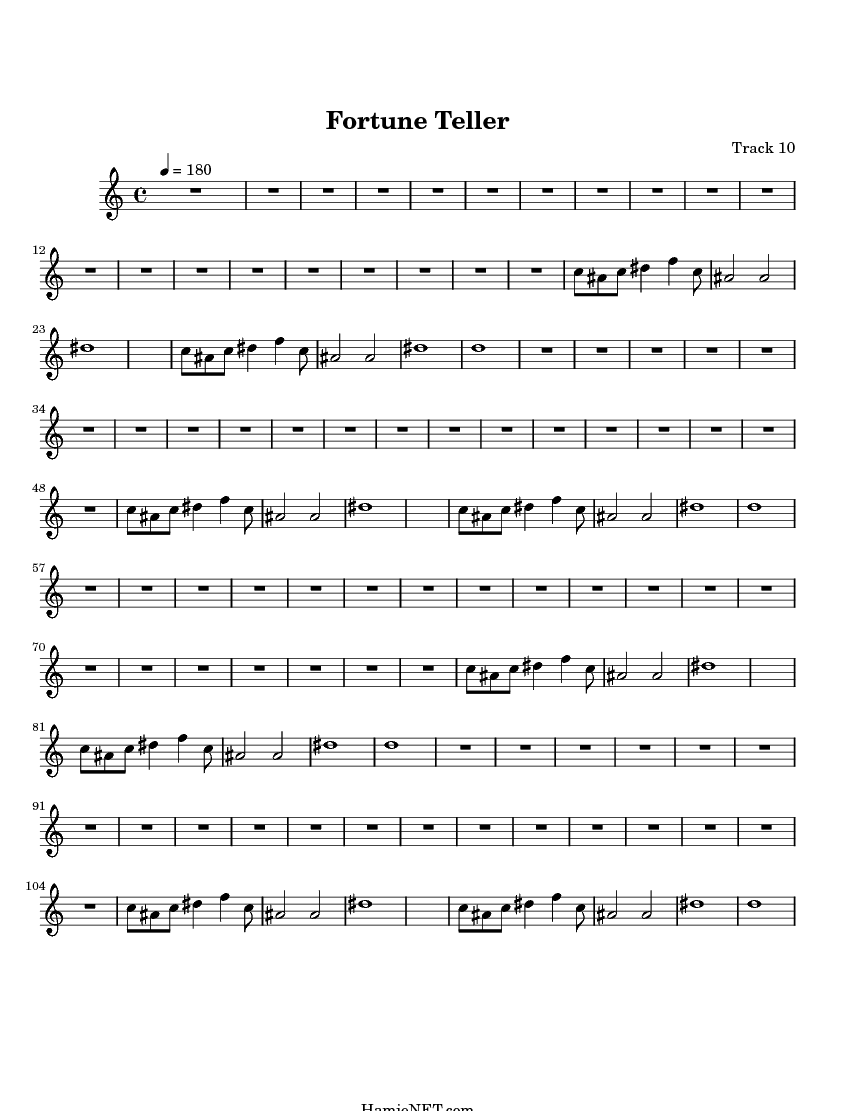 Fortune Teller Sheet Music Fortune Teller Score •