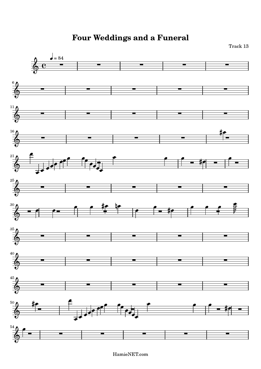Four Weddings And A Funeral Music Songs