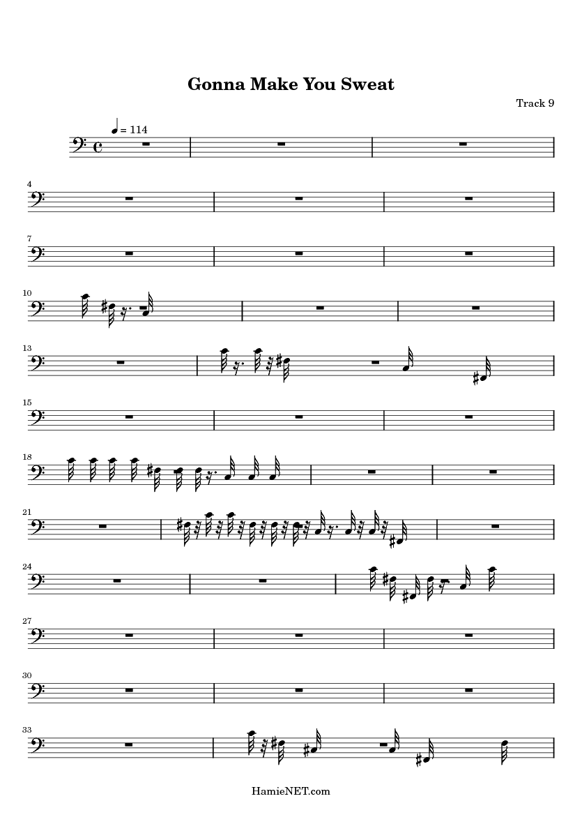 Gonna Make You Sweat Sheet Music Gonna Make You Sweat Score