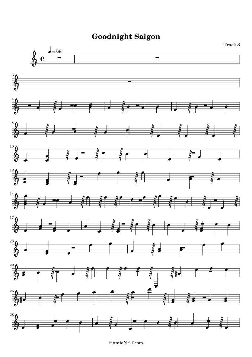 goodnight saigon sheet music goodnight saigon score hamienet com goodnight saigon sheet music