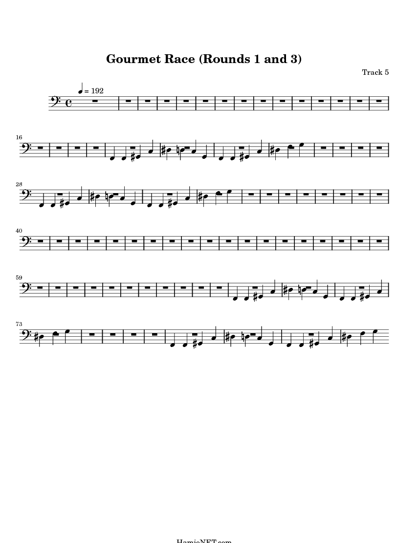 gourmet race rounds 1 and 3 sheet music gourmet race rounds 1 gourmet race sheet music