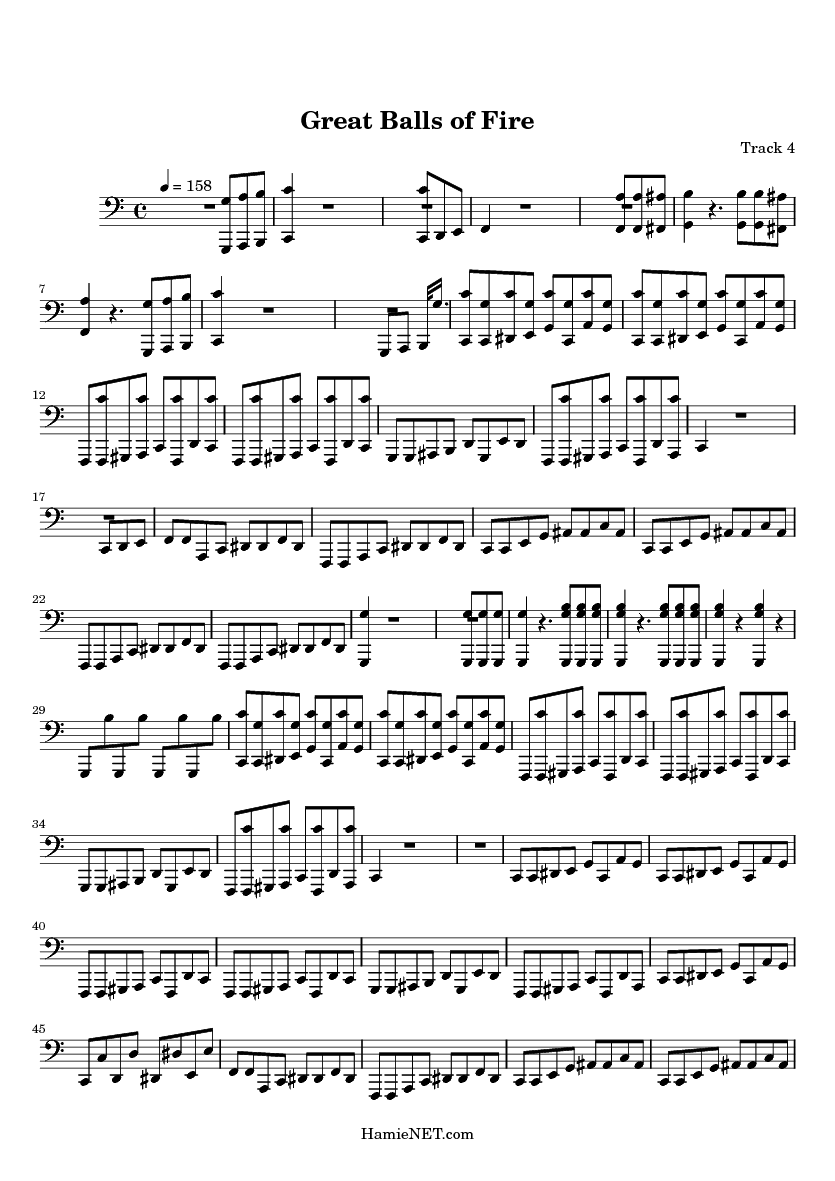 Great Balls of Fire Sheet Music - Great Balls of Fire Score • HamieNET.com