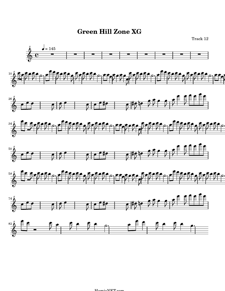 green hill zone xg sheet music green hill zone xg score hamienet com green hill zone sheet music