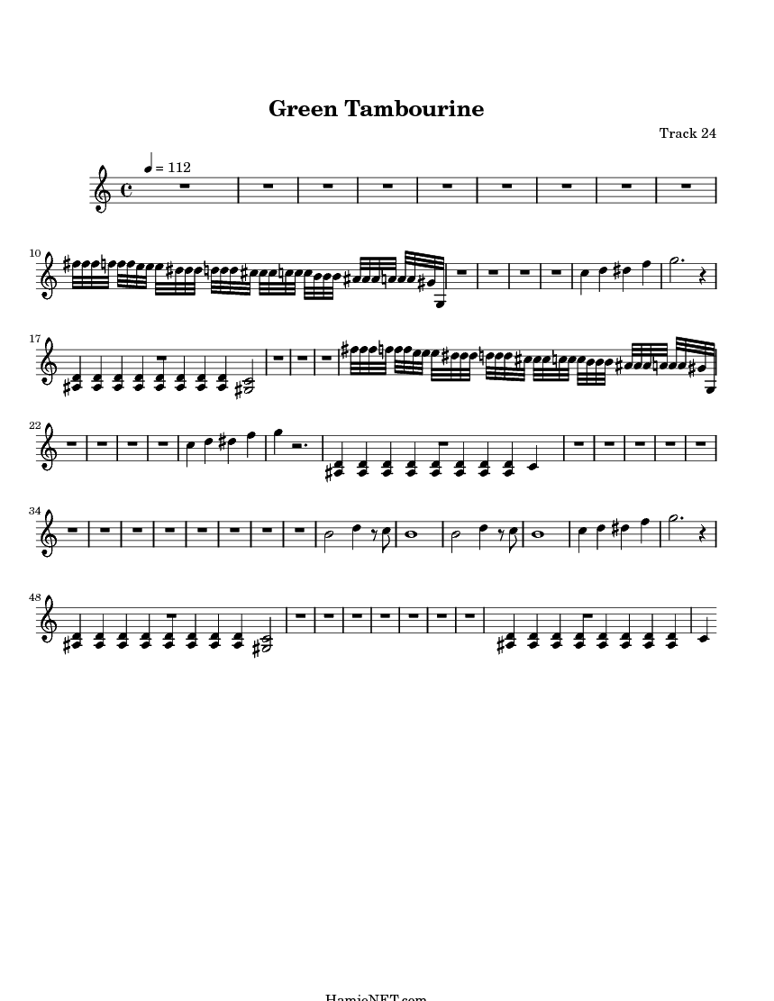 Green Tambourine Sheet Music Green Tambourine Score •