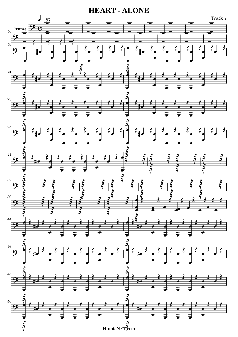 Alone Sheet Music, Heart