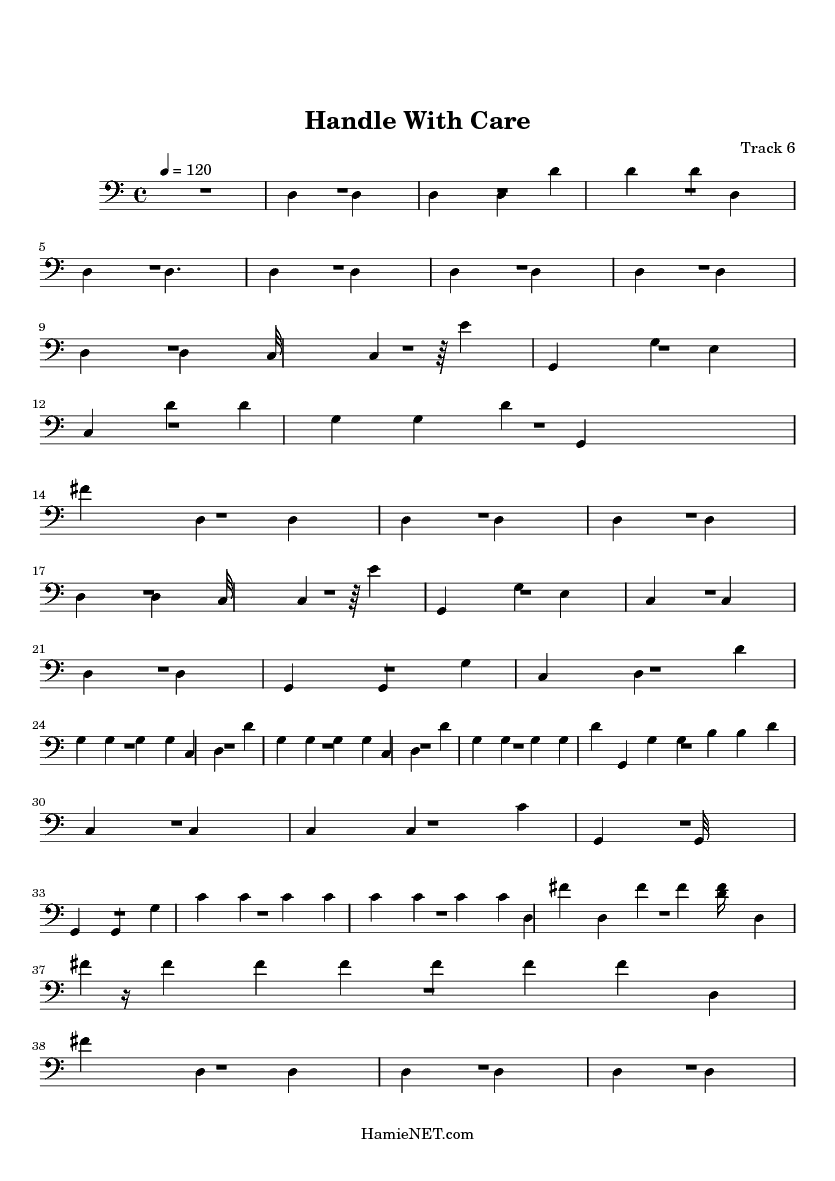 Handle With Care Sheet Music Handle With Care Score Handle With Care Sheet Music Handle With Care Score