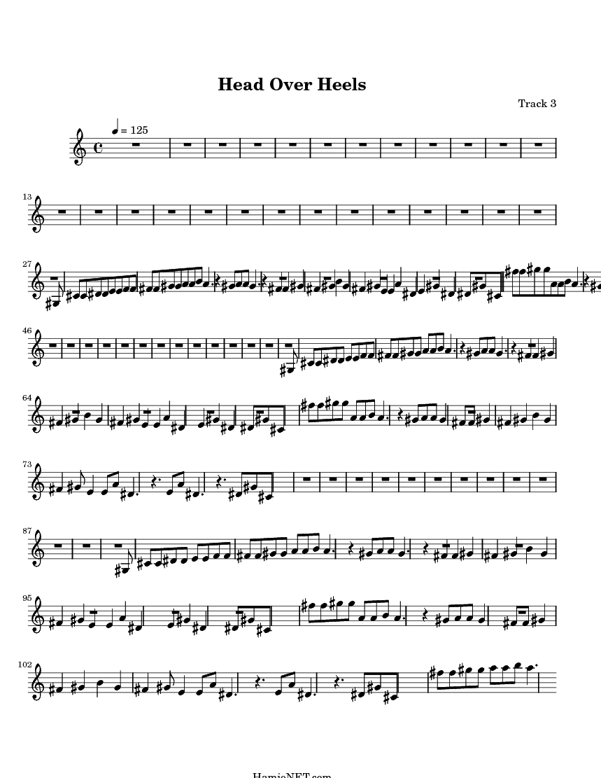 Head Over Heels Sheet Music Head Over Heels Score •