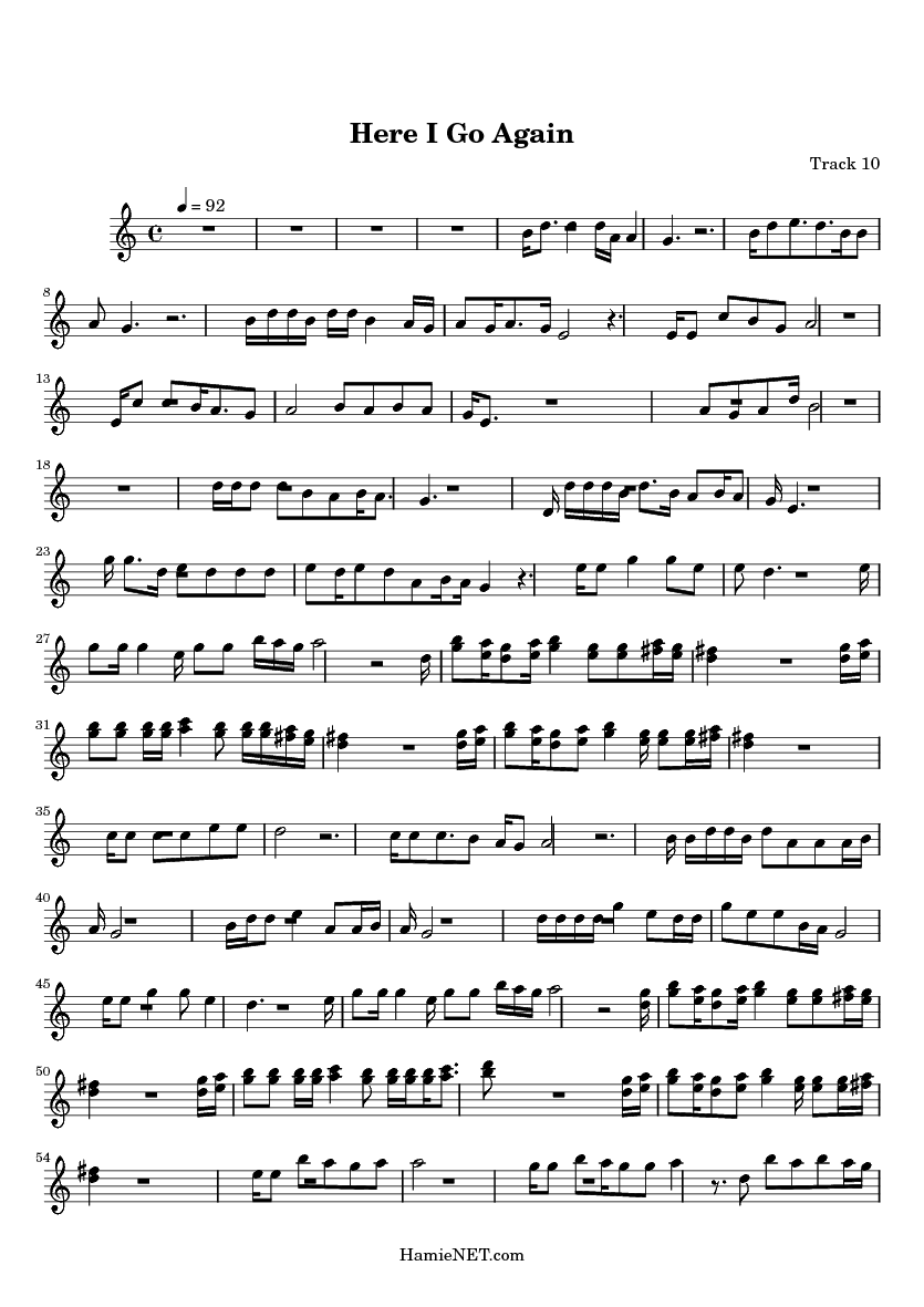 here i go again sheet music here i go again score hamienet com here i go again sheet music