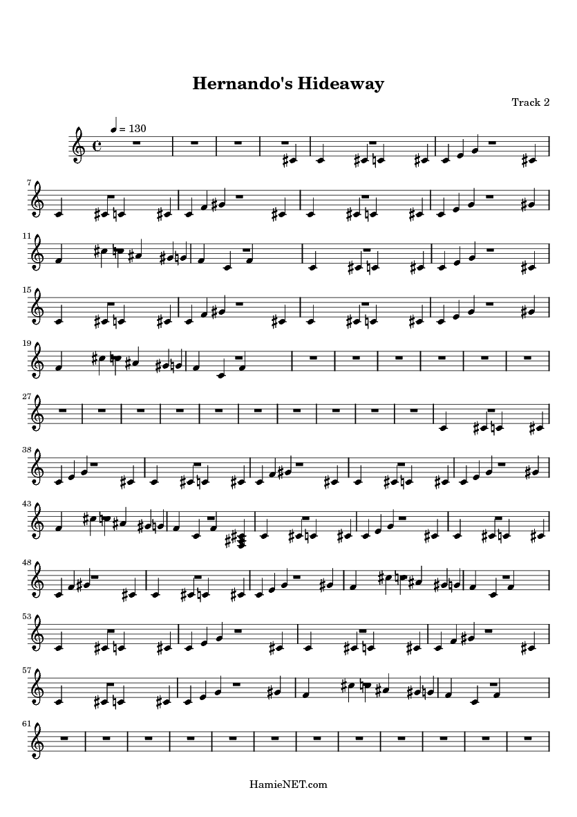 Hideaway Sheet Music