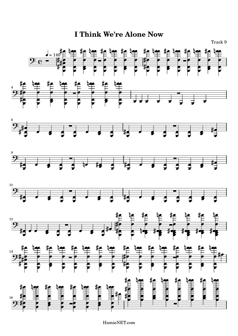 I Think We Re Alone Now Lyrics