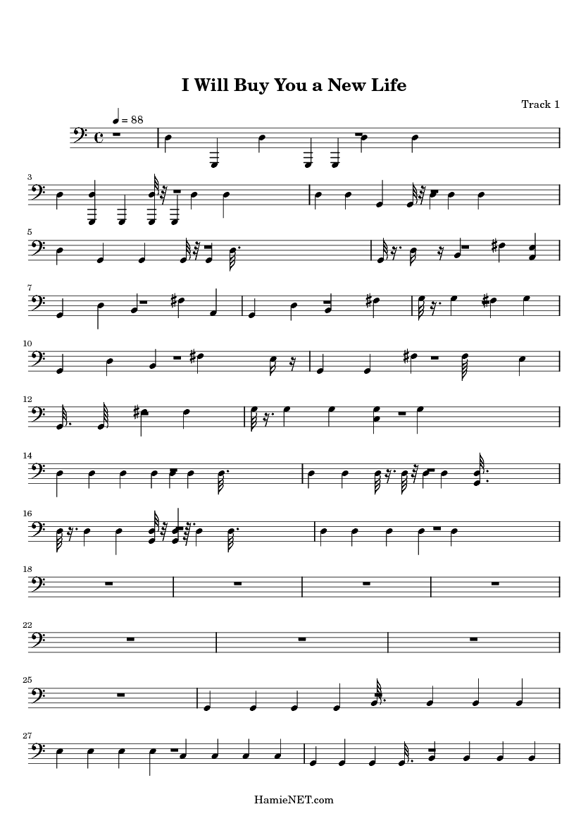 I Will Buy You a New Life Sheet Music I Will Buy You a New Life Score