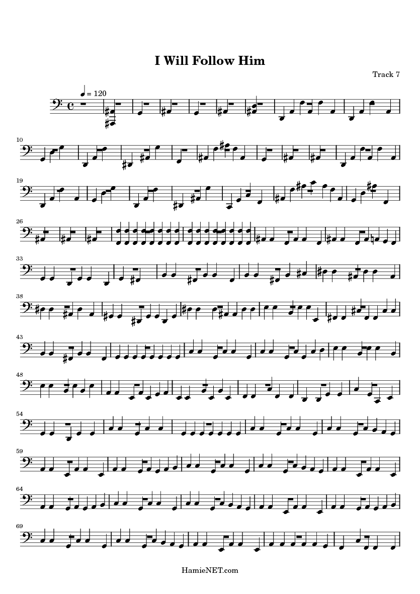 I Will Follow Him Sheet Music I Will Follow Him Score