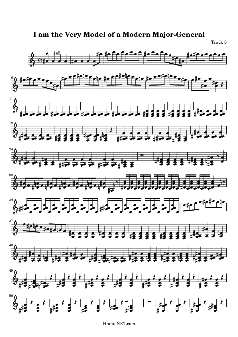 I am the Very Model of a Modern Sheet Music I am the Very Model of a Modern