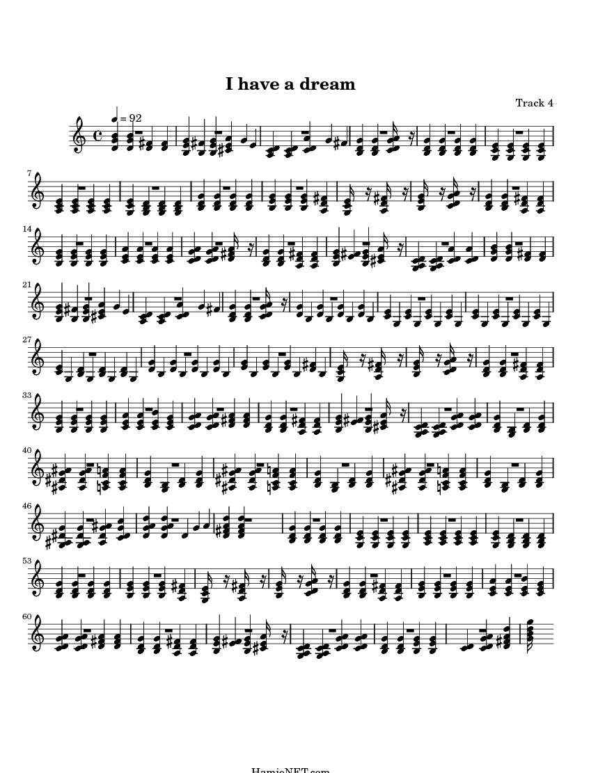 I Have A Dream Sheet Music I Have A Dream Score HamieNET