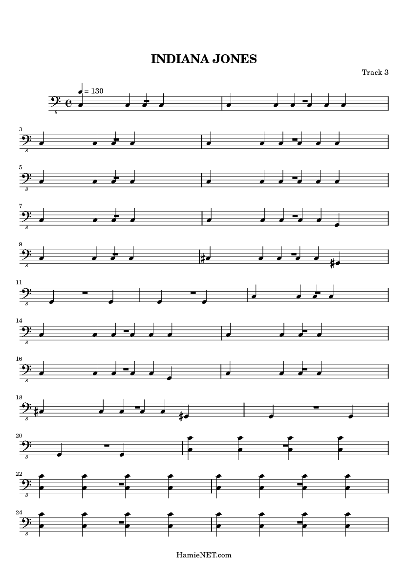 Indiana Jones Theme Song Sheet Music Trumpet Free