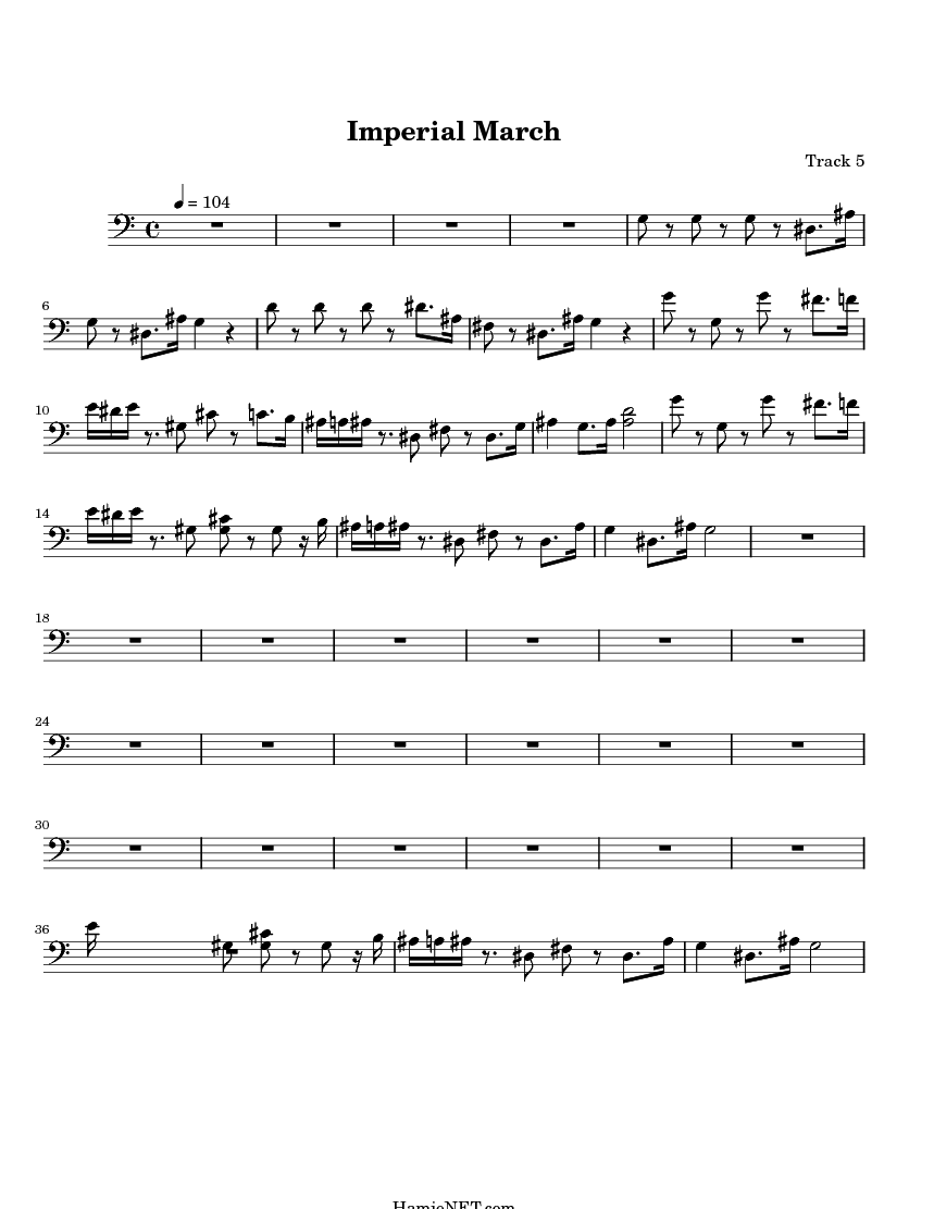 imperial march sheet music imperial march score hamienet com imperial march trombone sheet music