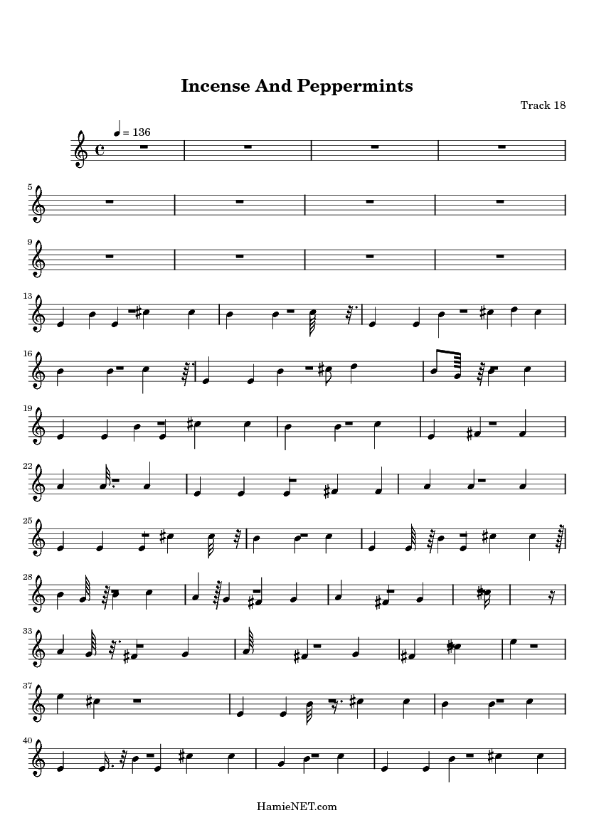 Incense And Peppermints Sheet Music Incense And Peppermints Score